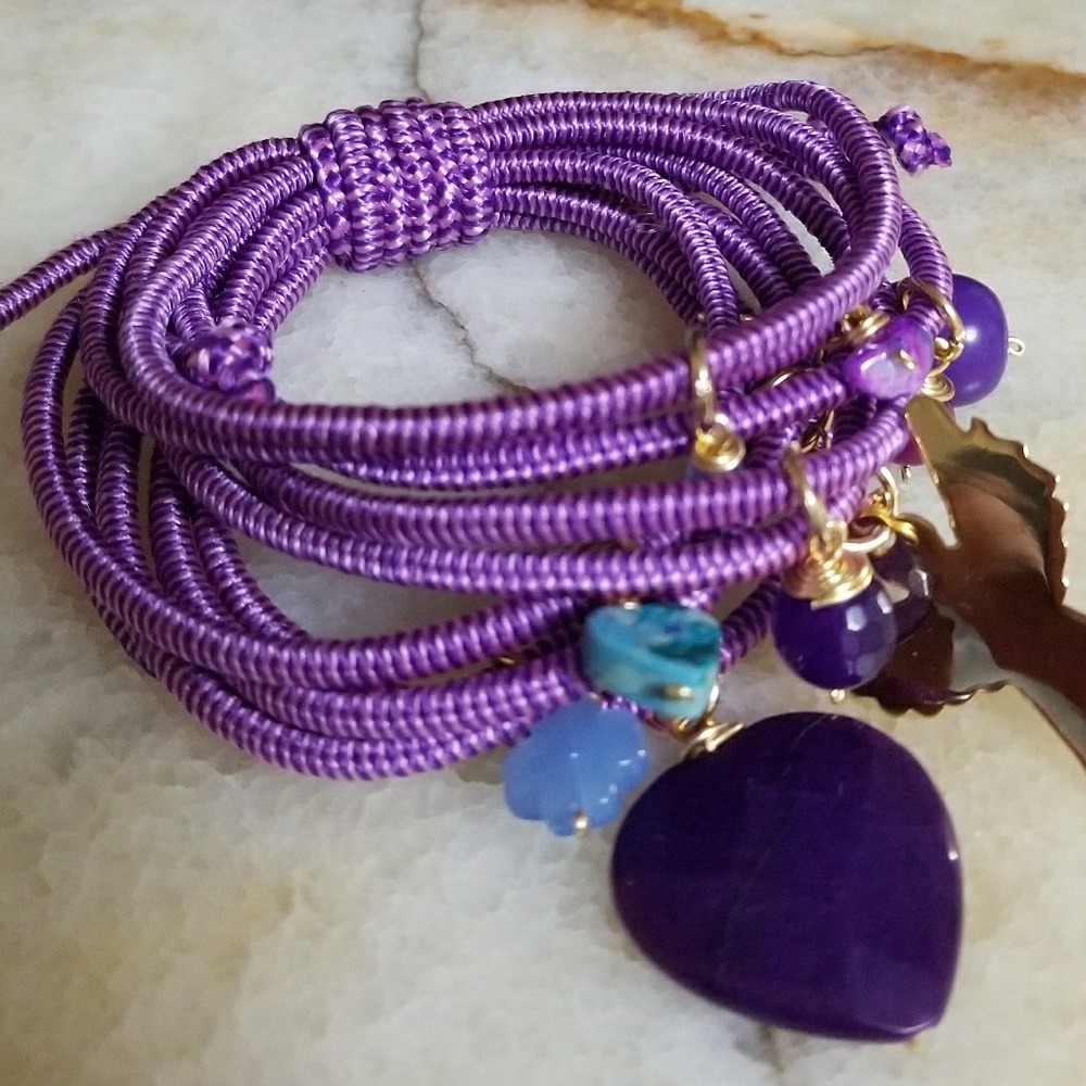 Elastic Bracelet with Charms